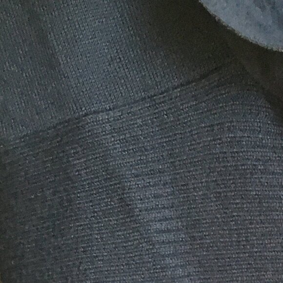 Velvety Soft Lapel Eleven Eleven Deepsea Blue Handkerchief Hem Open Cardigan - Picture 15 of 16